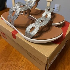 Fitflop Glitter Slide Sandals